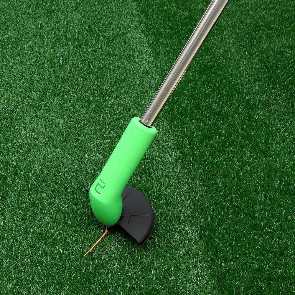 Battery-Powered Lawn Edger & String Trimmer for Yard Maintenance – Rechargeable Grass Cutter with Adjustable Handle for Garden Borders &