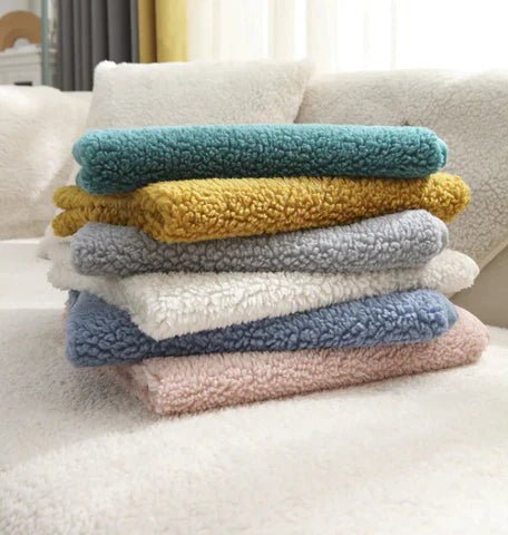Furniture Throw Covers for Couches and Chairs Plush Fiber 71 x 31 Inches Anti-Slip Washable Protector for Living Room Home Pet-Friendly Deco