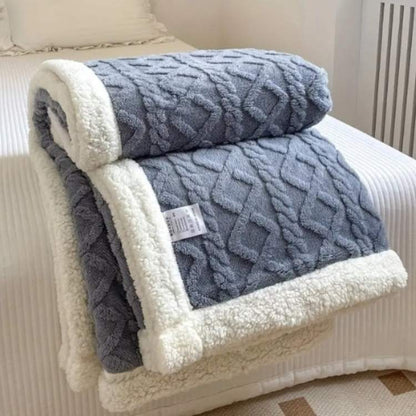 Plush Sherpa Gravity Blanket 59×79 inches Brown Couch Throw Calming Sleep Aid Relaxation Layer for Bedroom Living Room Sofa Reading Nook Snu