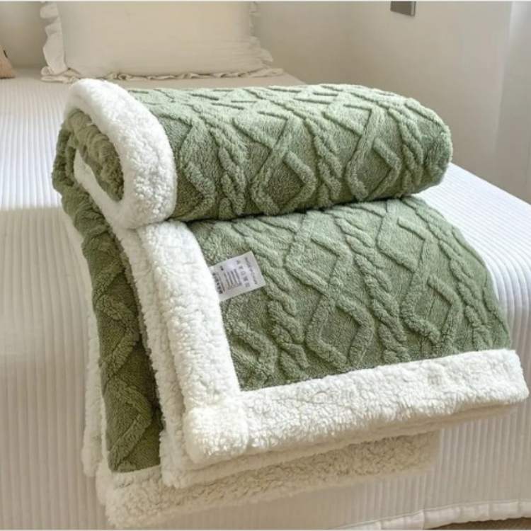 Plush Sherpa Gravity Blanket 59×79 inches Brown Couch Throw Calming Sleep Aid Relaxation Layer for Bedroom Living Room Sofa Reading Nook Snu