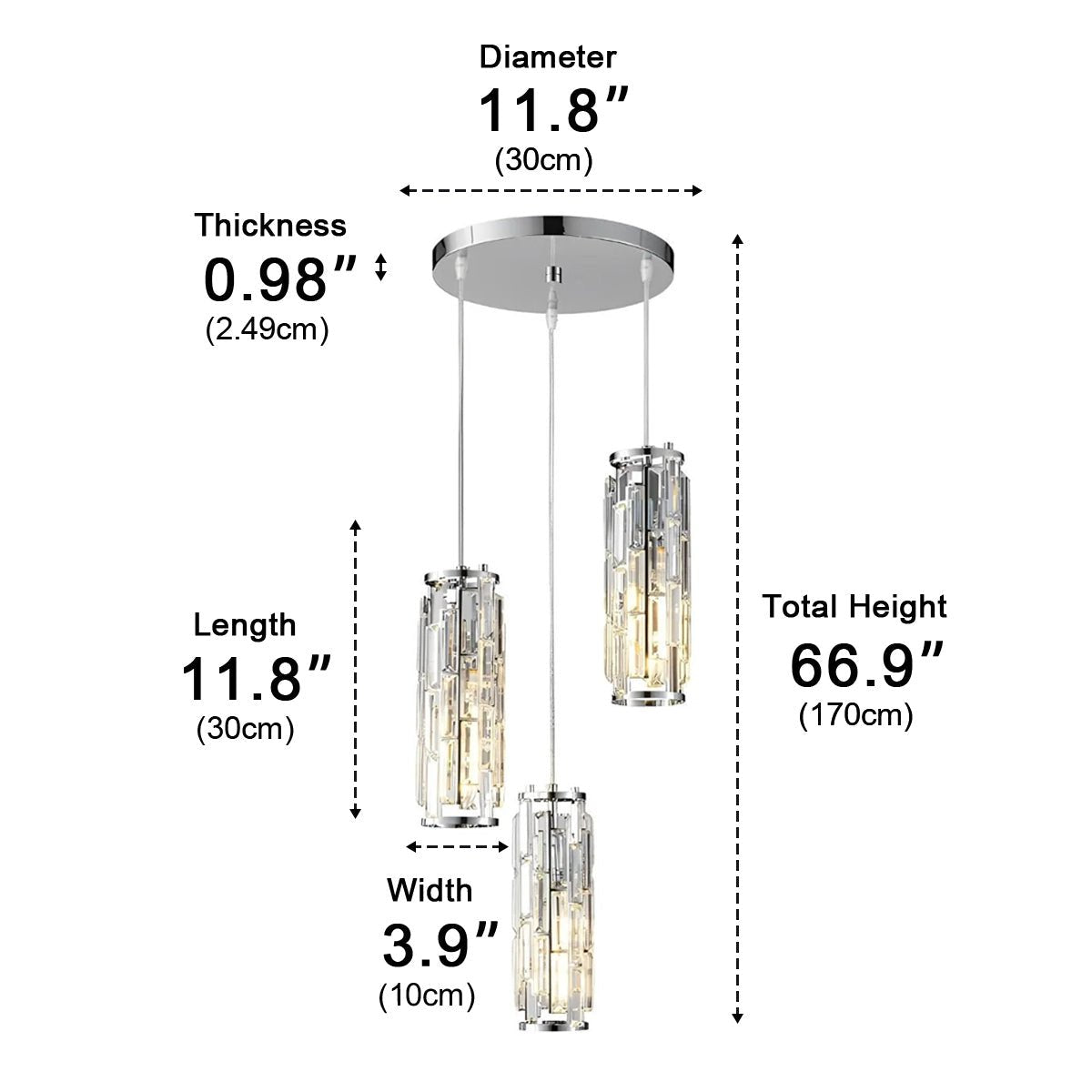Glass Drop Ceiling Light Fixture E27 Adjustable Height Kitchen & Dining Room Task Lighting Industrial Modern Retro Style Iron Frame Warm Whi