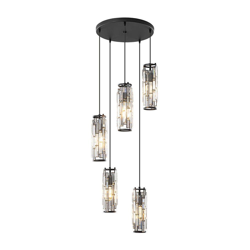 Glass Drop Ceiling Light Fixture E27 Adjustable Height Kitchen & Dining Room Task Lighting Industrial Modern Retro Style Iron Frame Warm Whi