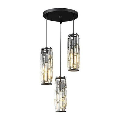 Glass Drop Ceiling Light Fixture E27 Adjustable Height Kitchen & Dining Room Task Lighting Industrial Modern Retro Style Iron Frame Warm Whi