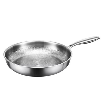 Titanium Skillet with Textured Surface for Gas Electric Induction Stovetops Oven Safe Metal Utensil Friendly Chemical Free Cookware