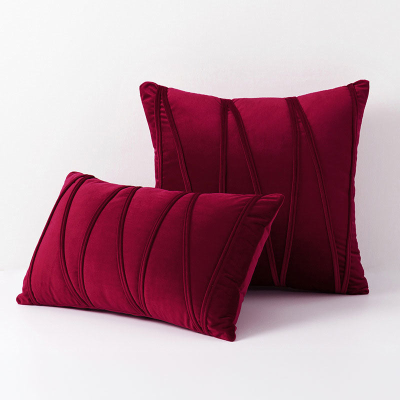 Velvet Throw Pillow Cover 18x18 Inch Square Pink Decorative Cushion Case for Couch Bedroom Living Room Chair Soft Zippered Polyester Sham 17