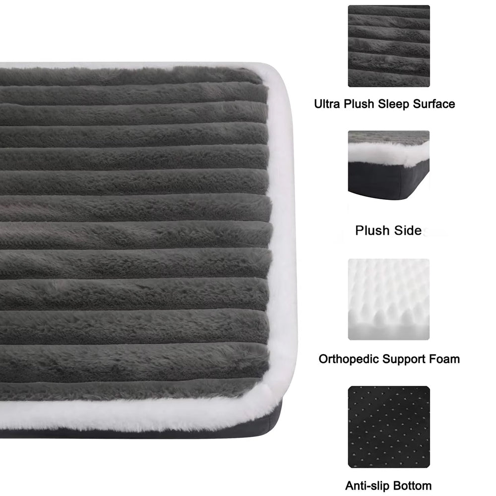 Orthopedic Dog Bed with Egg Crate Foam & Washable Cover for Joint Support & Senior Pets