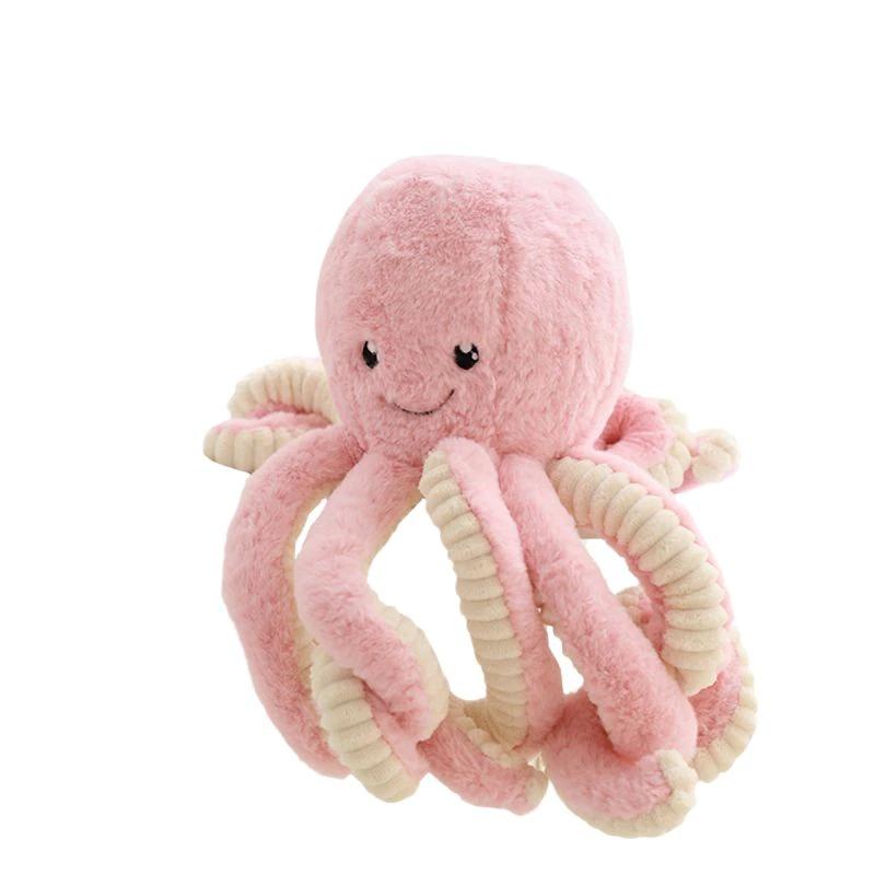 Stuffed Octopus Plush Toy Large Soft Sea Creature Cuddle Pillow for Kids Bedroom Nursery Decor Gift Blue Pink White Brown Purple