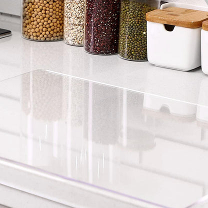 Clear Acrylic Kitchen Countertop Protector Board – Heat & Scratch Resistant Workspace Shield for Food Prep, Dishwasher Safe