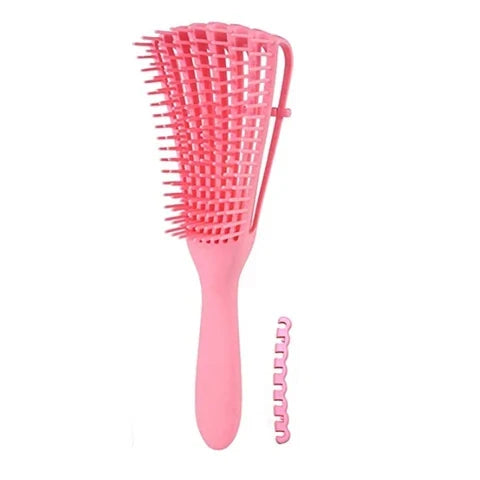 Detangling Brush Curly & Kinky Flexible Bristles Non-Slip Handle
