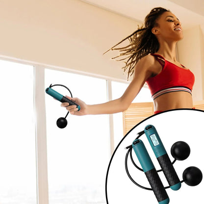 Ropeless Jump Rope Weighted Handles & LCD Counter