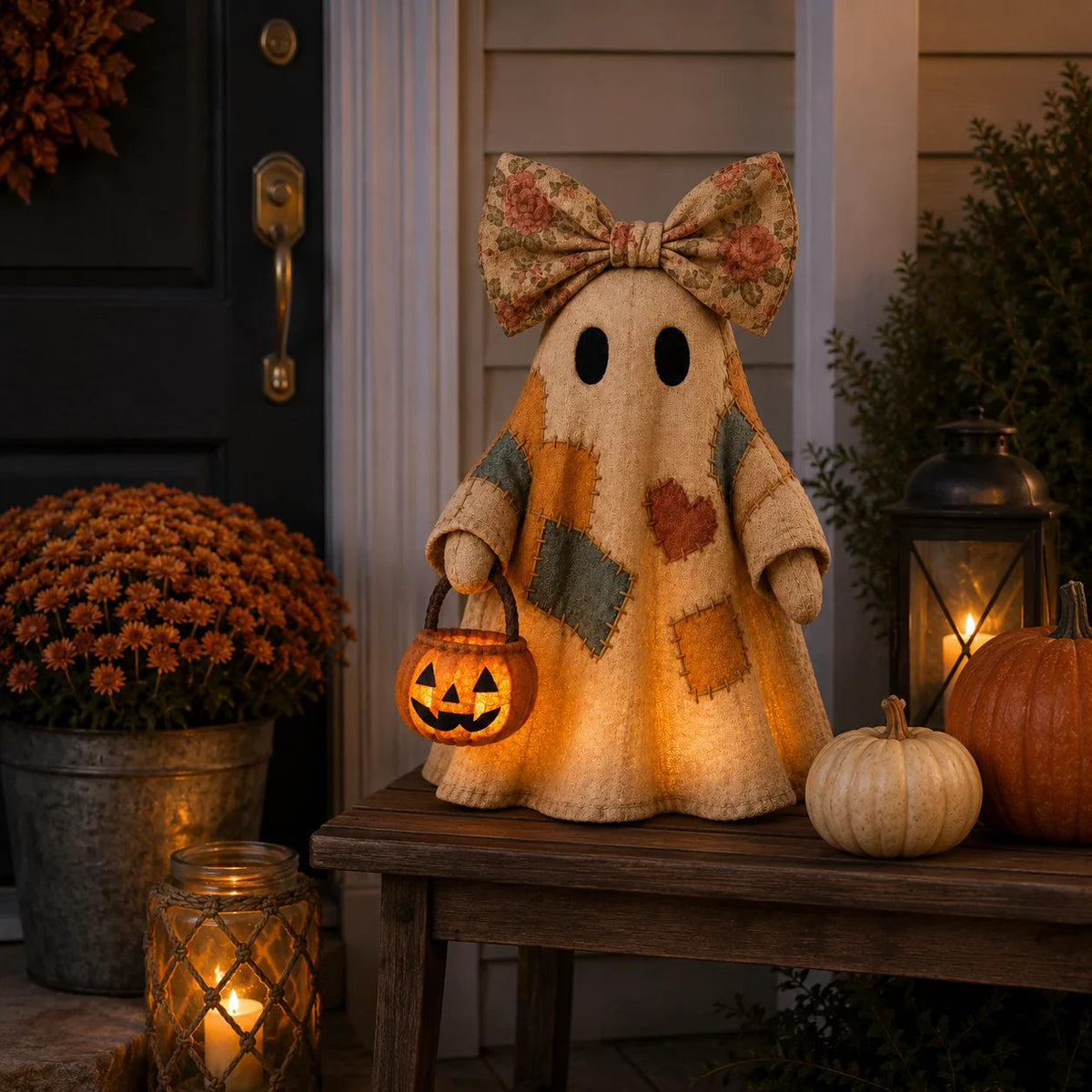 BooBelle™ – Patchwork Ghost Lamp