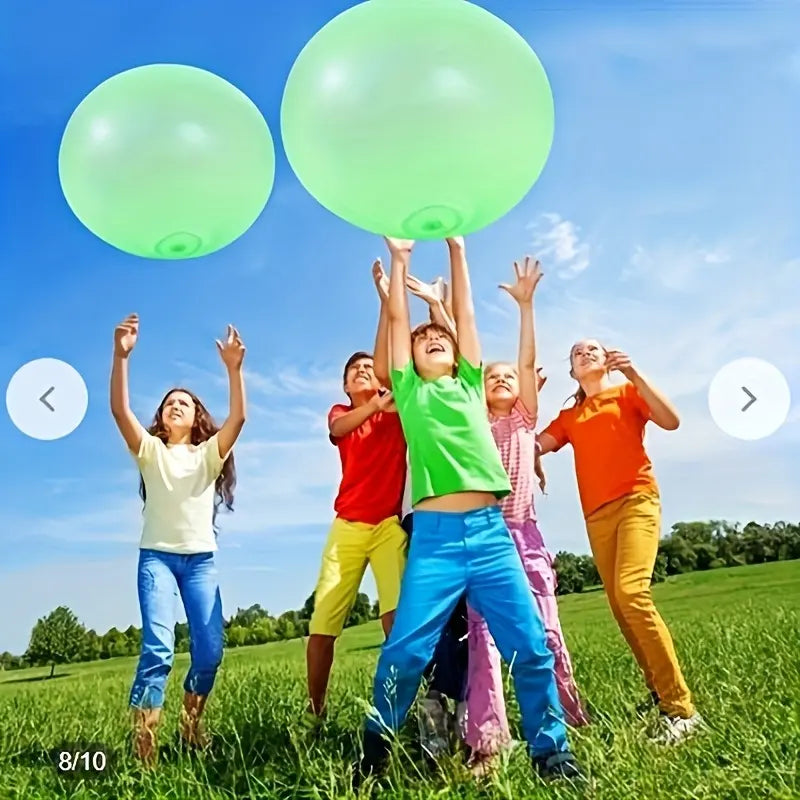 Inflatable Giant Bubble Ball 47 in TPR Bouncy Sphere Water-Fillable for Kids Outdoor Indoor Garden Beach Park Play Summer Activity Family Fu