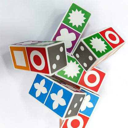 Pattern Matching Block Game for Kids – Educational Puzzle with 20 Blocks & 60 Challenge Cards for Ages 3+