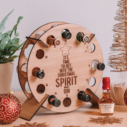 Festive Wooden Advent Calendar for Beer Lovers