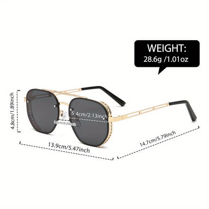Round Metal Sunglasses with UV Protection for Men & Women – Lightweight Everyday Eyewear