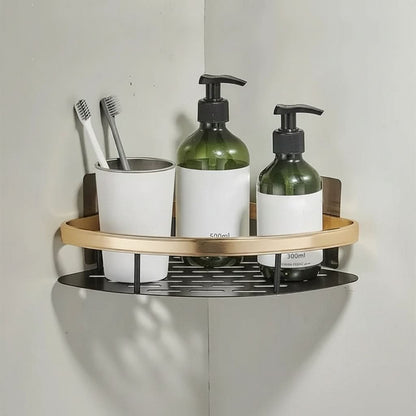 ALUVAULT – Aluminum Alloy Wall Mounted Bathroom Shelf Organizer
