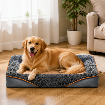 Ortekor Removable Washable Plush Bolster Bed