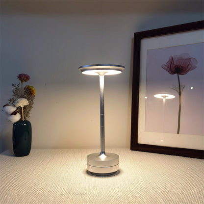 Rechargeable Cordless Table Lamp with Touch Control & 3 Brightness Levels for Bedroom Nightstand Desk Reading Living Room