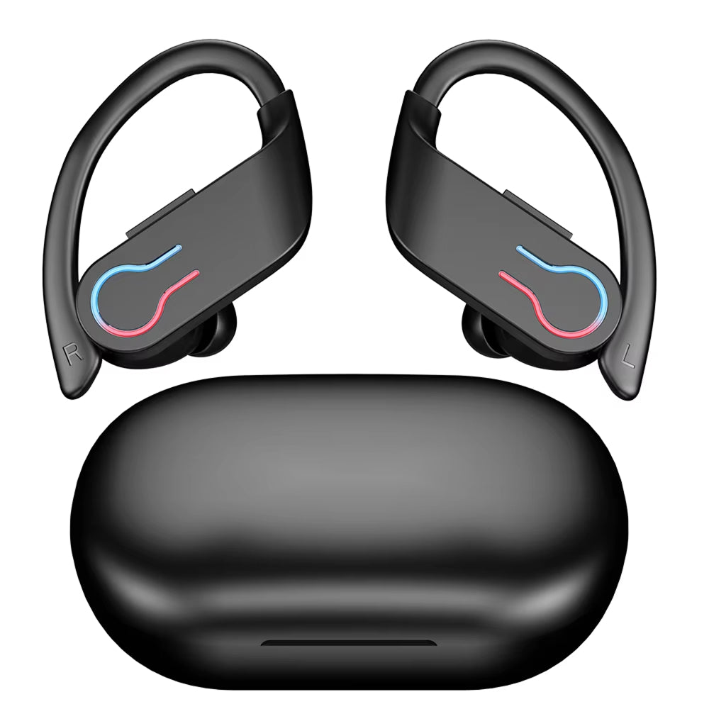 Wireless Sports Earbuds with Ear Hooks IPX7 Waterproof Bluetooth 5.3 Headphones 200-Hour Battery Life Running Gym Workout Fitness Earphones