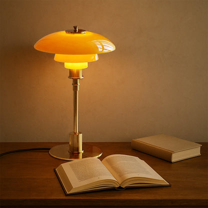 Modern Glass Globe Table Lamp with Dimmer Switch for Bedroom & Living Room – LED Accent Light with Gold or Silver Metal Base