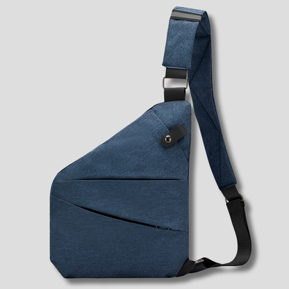 Compact Crossbody Sling Bag with RFID Protection & Secure Compartments for Travel & Daily Commute
