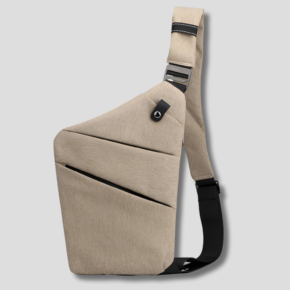 Compact Crossbody Sling Bag with RFID Protection & Secure Compartments for Travel & Daily Commute
