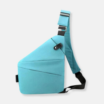 Compact Crossbody Sling Bag with RFID Protection & Secure Compartments for Travel & Daily Commute