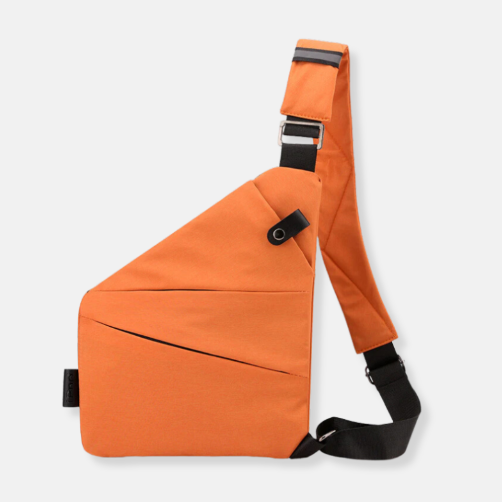Compact Crossbody Sling Bag with RFID Protection & Secure Compartments for Travel & Daily Commute