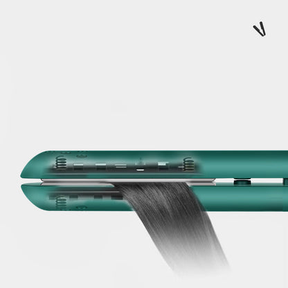 Compact Dual-Function Hair Styling Tool Ceramic Plates Curls & Straightens Portable Travel Size for Daily Touch-Ups On-the-Go Styling