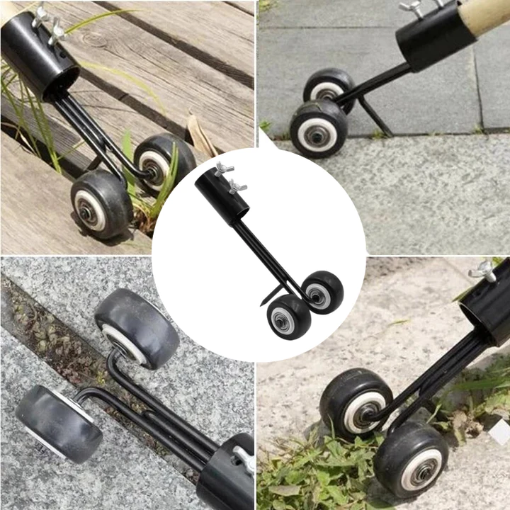 Hand-Held Patio & Driveway Crack Weeder Tool | Steel Dual-Hook Crevice Cleaner for Sidewalks, Driveways & Gardens