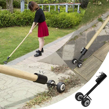 Hand-Held Patio & Driveway Crack Weeder Tool | Steel Dual-Hook Crevice Cleaner for Sidewalks, Driveways & Gardens
