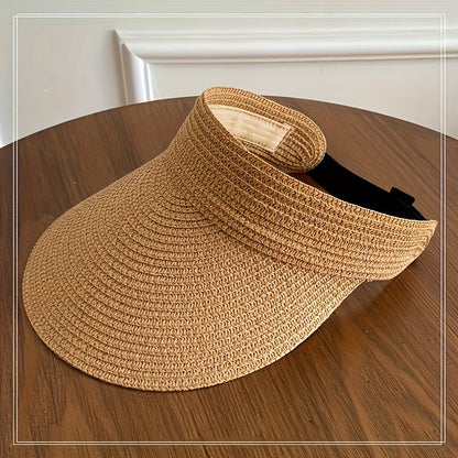 Women's Sun Visor Hat with Collapsible Wide Brim for Beach, Travel, Pool Days & Summer Outings | UV Protection Headwear for Vacation, Outdoo
