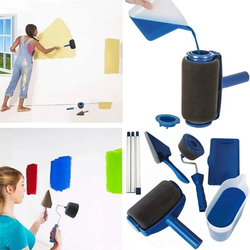 Self-Feeding Wall Applicator with Internal Paint Chamber for Fast, Drip-Free Painting of Rooms, Ceilings & Large Surfaces