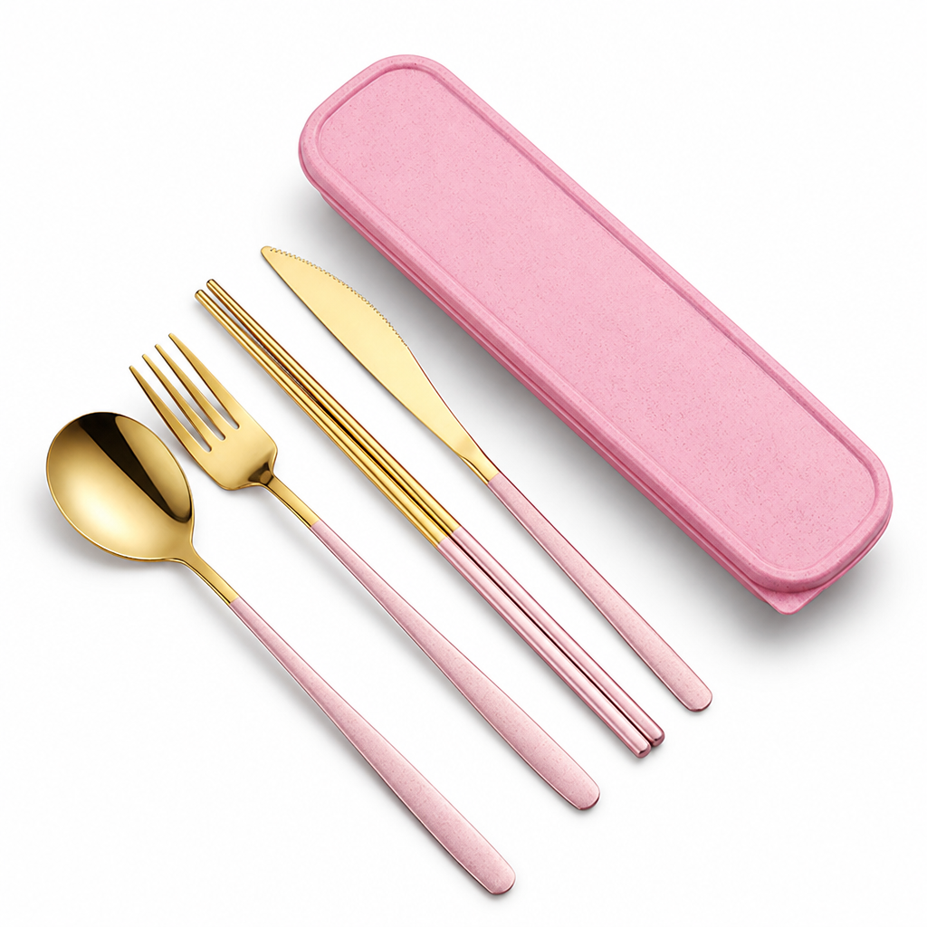 Eco-Friendly Stainless Steel Portable Cutlery Set