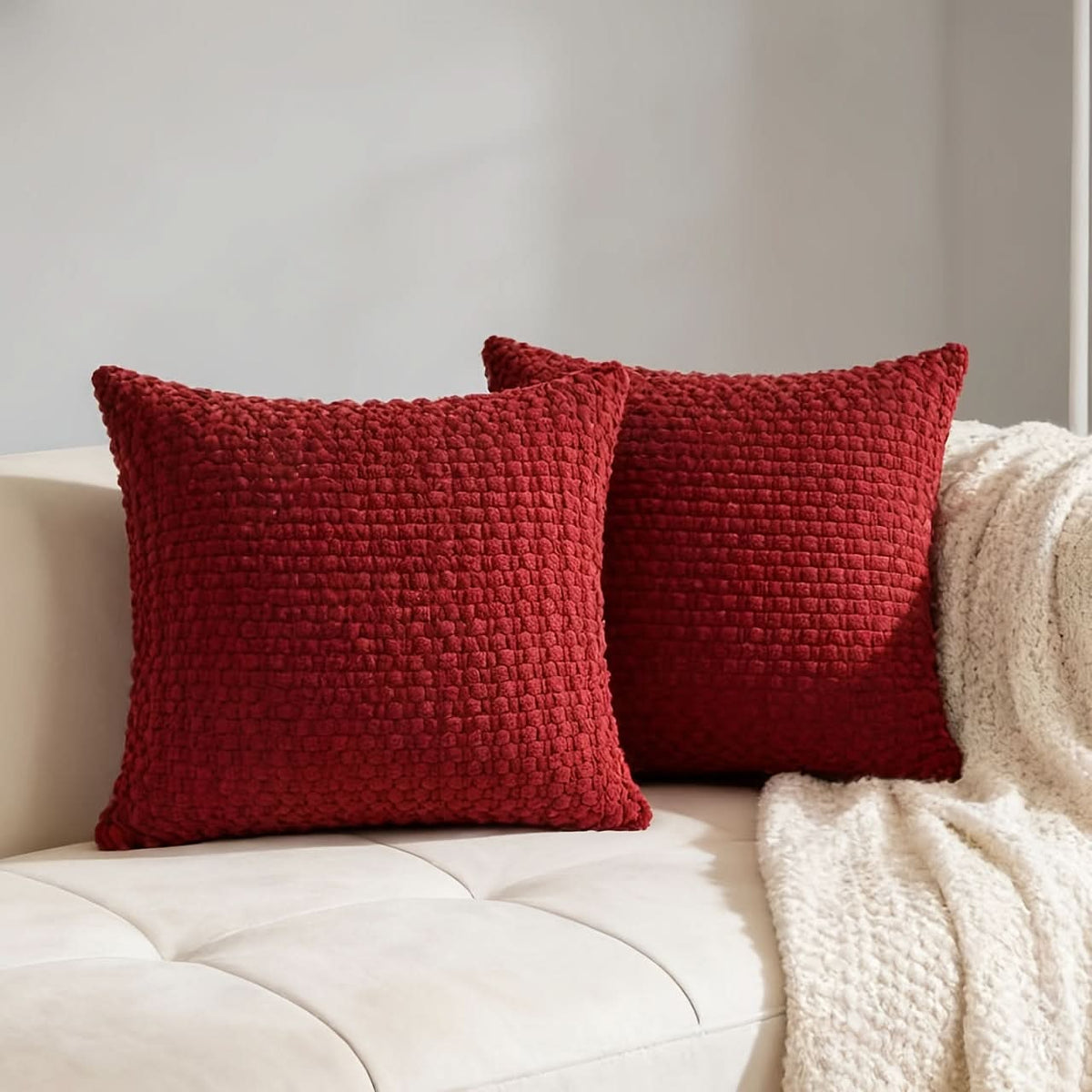 CORDFLOW – Bubble Texture Cushion Covers for Sofa & Bedroom Decor