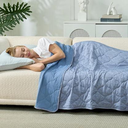 Ortekor Cozy | Cooling Dual-Sided Blanket for Hot Sleepers with Soft Breathable Fabric | Lightweight Throw for Comfortable Sleep