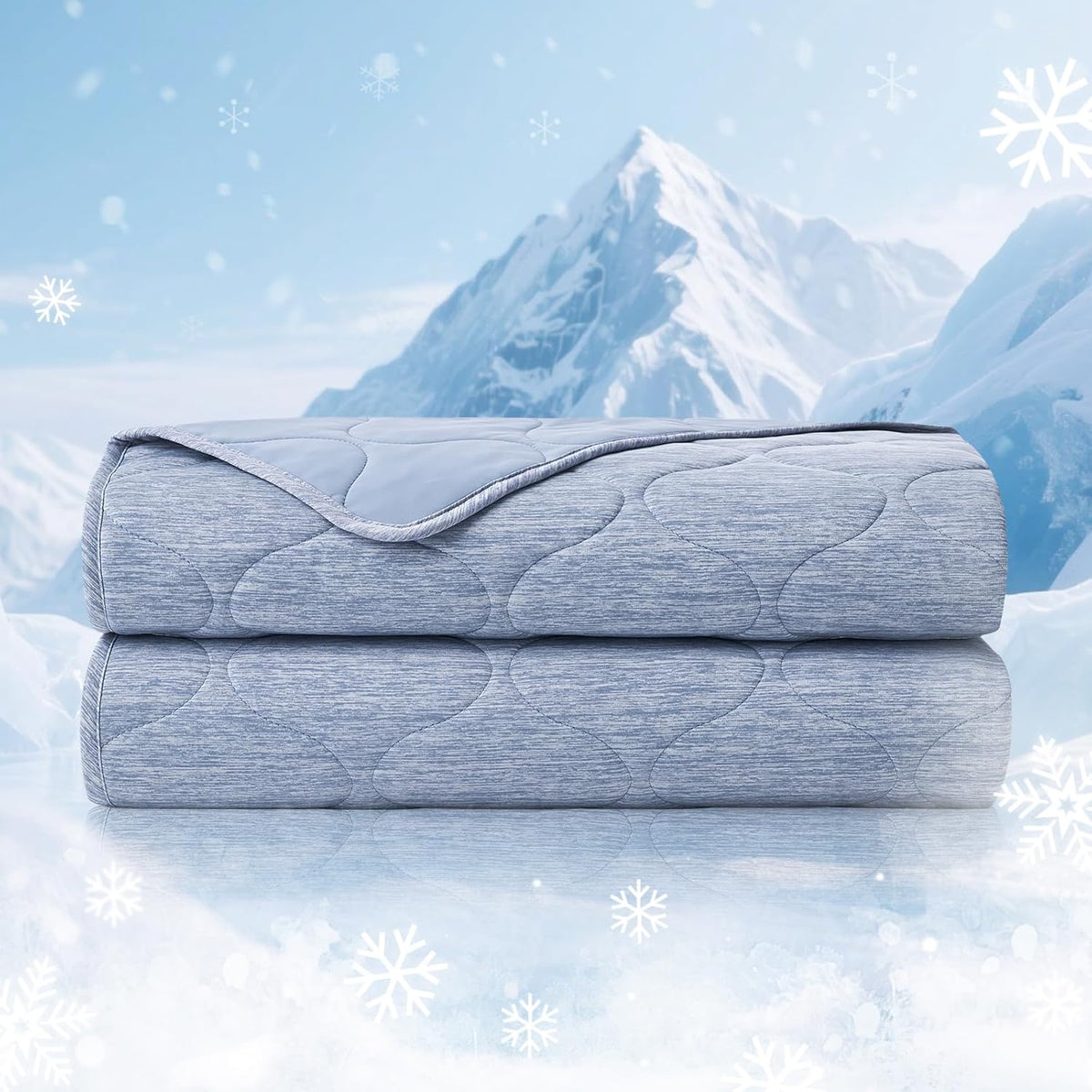 Ortekor Cozy | Cooling Dual-Sided Blanket for Hot Sleepers with Soft Breathable Fabric | Lightweight Throw for Comfortable Sleep
