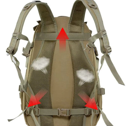 RuggedGear | 40L Tactical Backpack with Waterproof Nylon & Customizable Fit | Versatile Storage for Outdoor Adventures
