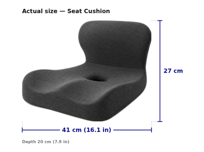 Office Chair Cushion for Back Support, Memory Foam Car Seat Cushion, Ergonomic Coccyx Cushion for Tailbone Pain Relief