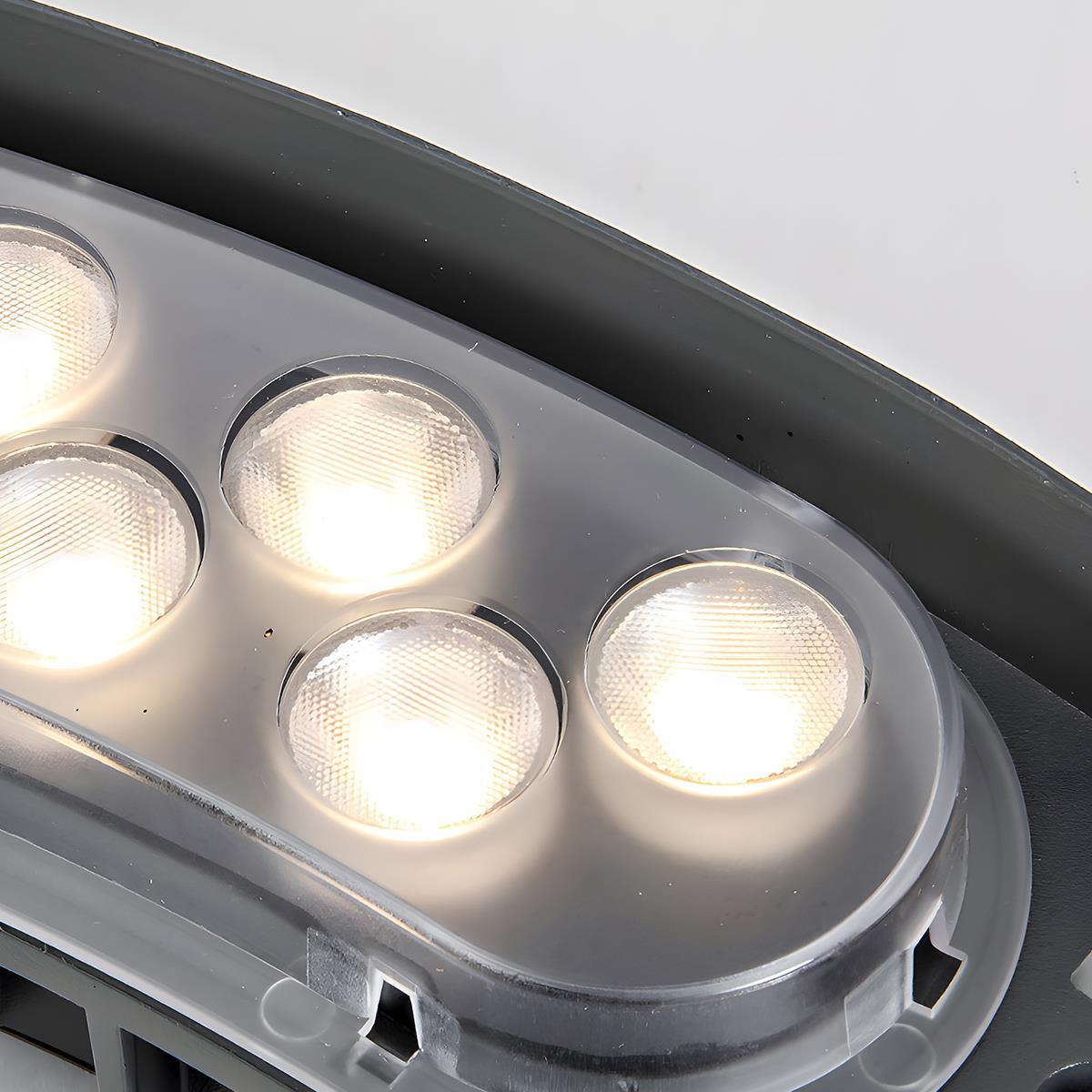 LED Uplight Spike for Trees & Walkways – Cast Aluminum Housing, 12W Output, Arc Design, Warm White or RGB Modes, Ground Stake Installation,
