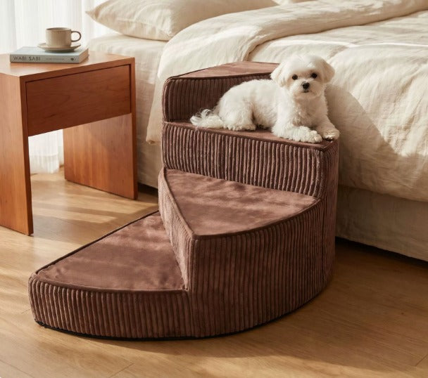 Dog Steps for Bed | Non-Slip Orthopedic Foam Pet Steps | Easy Access for Small & Senior Dogs