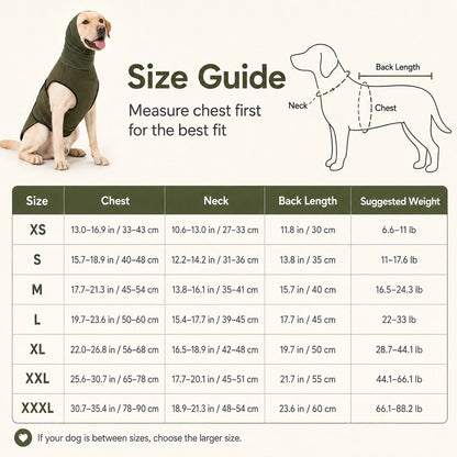 Ortekor Dog Calming Shirt for Fireworks & Thunderstorms - Anxiety Relief Wrap with Ear-Covering Hood for Vet Visits, Travel & Night Walks