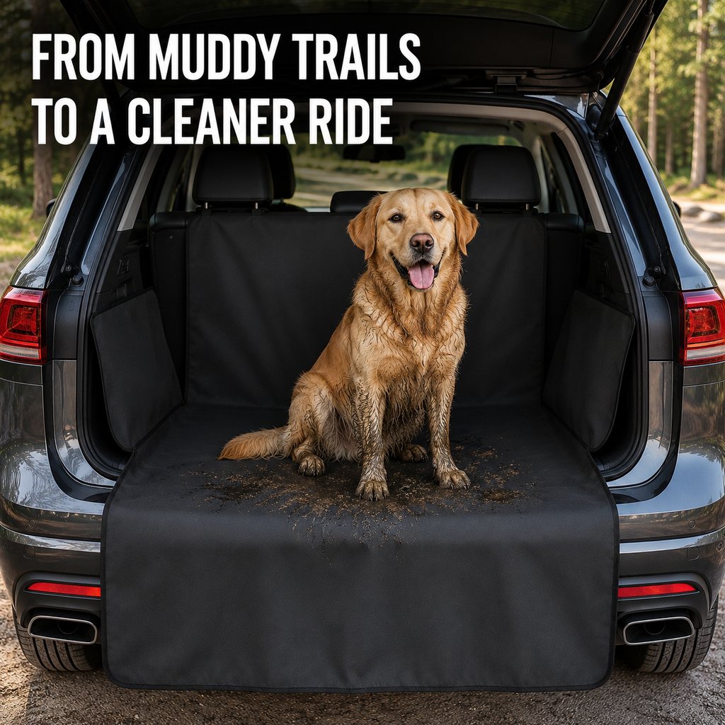 Ortekor SUV Cargo Liner for Dogs - Mud, Hair & Bumper Protection