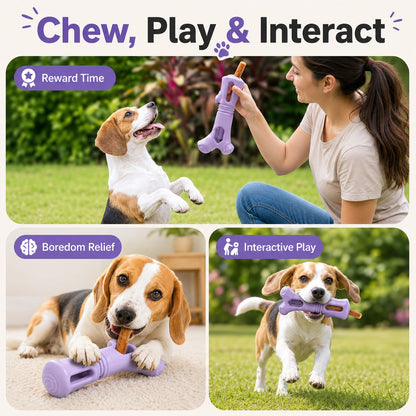 Ortekor Dog Chew Stick Holder for Safer Treat Time at Home - Twist-to-Lock Treat Holder Helps Reduce Last-Bite Risk & Keeps Fingers Away