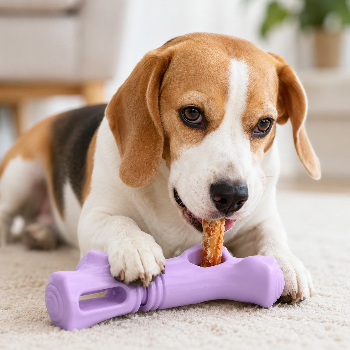Ortekor Dog Chew Stick Holder for Safer Treat Time at Home - Twist-to-Lock Treat Holder Helps Reduce Last-Bite Risk & Keeps Fingers Away