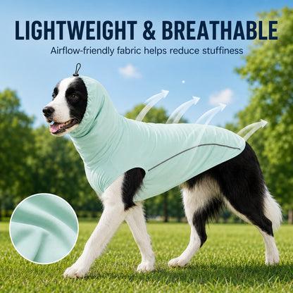 Ortekor Dog Cooling Sun Protection Shirt for Summer Walks - Lightweight Full-Coverage Outdoor Wear