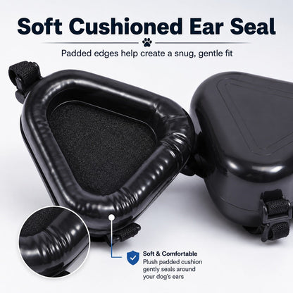Ortekor Dog Noise Reduction Ear Muffs for Fireworks, Thunderstorms & Travel - Adjustable Hearing Protection for Noise-Sensitive Dogs