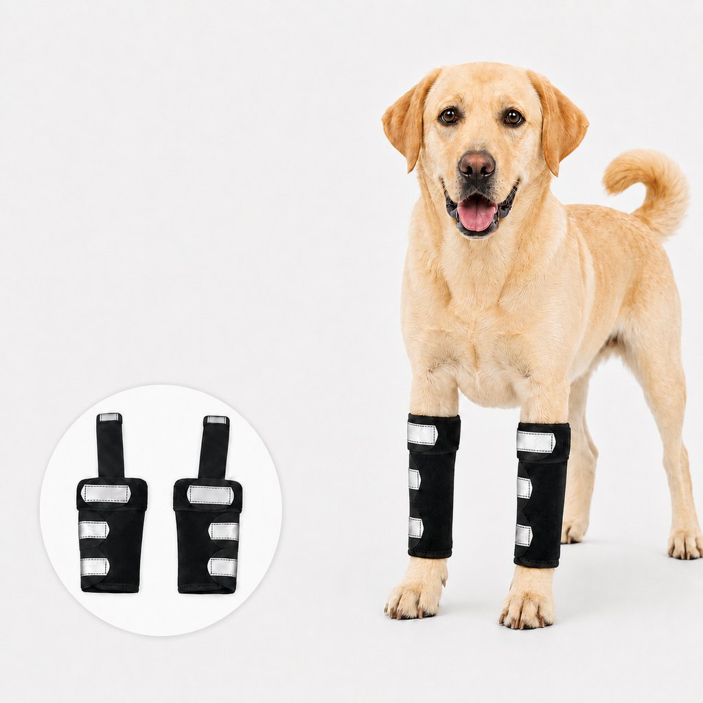 Ortekor Dog Front Leg Brace for Weak or Injured Legs - Adjustable Support for Stability, Recovery & Daily Walking Comfort