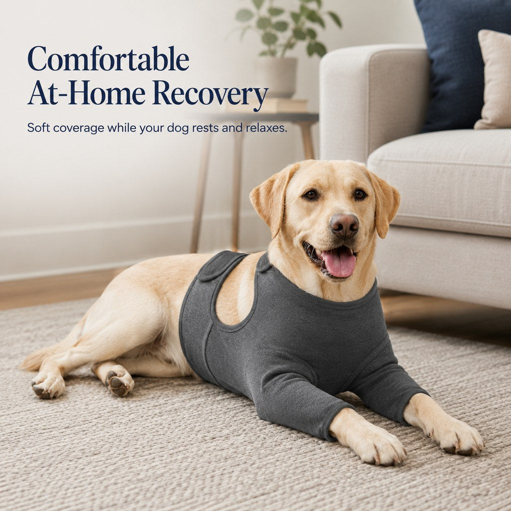 Ortekor Dog Front Leg Recovery Suit for At-Home Care - Helps Deter Licking