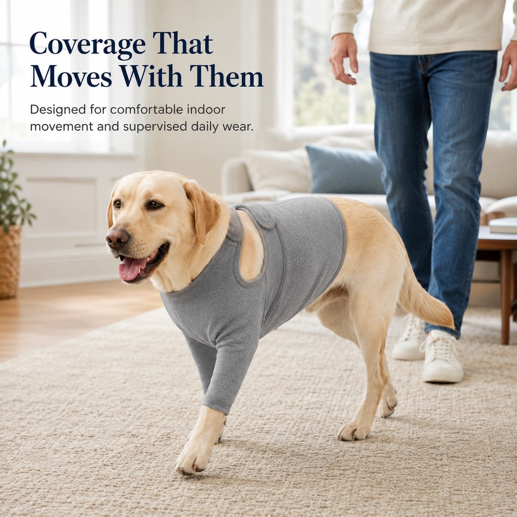 Ortekor Dog Front Leg Recovery Suit for At-Home Care - Helps Deter Licking